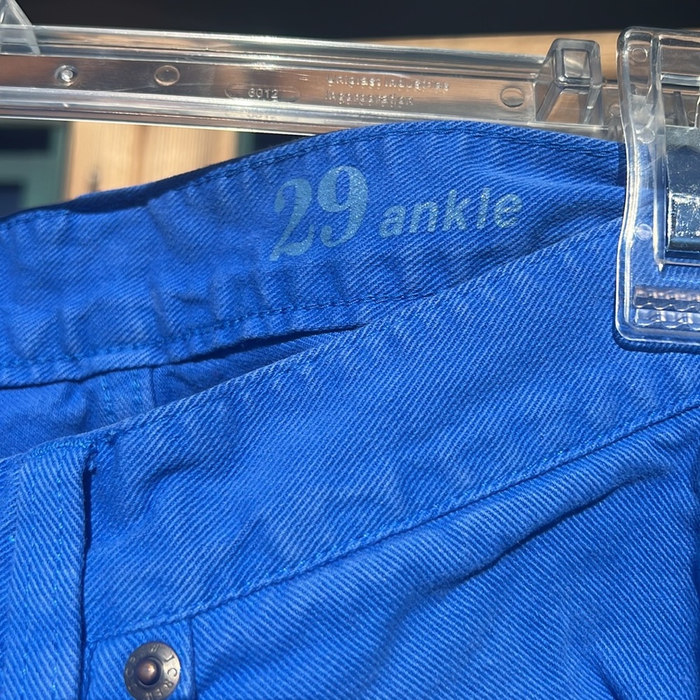 J Crew Toothpick Ankle Skinny Jeans in Indigo. Size 29 - Picture 5 of 7